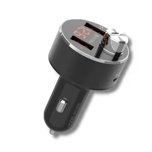 BAVIN PC378 Modern Multifunctional Car Fast Charger Car Charger Convertible Plug One Drag Two Usb Interface