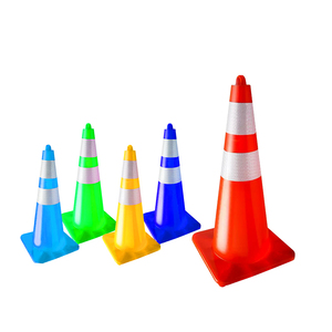 En iyi fiyat geri çekilebilir Pvc plastik karayolu trafik yol uyarı sarı koni - Product Image 2