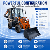 Chargeuse-pelleteuse FULCORE économique avec fonctions de chargement et de terrassement polyvalentes pour la construction rurale