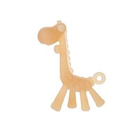 Jouet de dentition massant en silicone souple de qualité alimentaire sans BPA, motif girafe, pour bébés