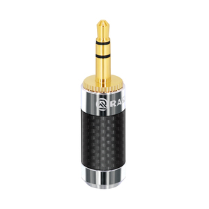 RASANTEK latón + Tubo de fibra de carbono terminales de conexión estéreo 3,5mm conector mini jack - Product Image 2