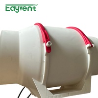 Ventilateur de gaine à flux mixte silencieux à haut débit d'air, ventilateur électrique pour salle de bain, ventilation d'air frais pour salle de bain, sous-sol, grenier, cuisine, 4, 6, 8 pouces