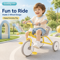 Tricycle évolutif 3-en-1 Luddy B.Duck pour bébé, poussette, vélo à pédales et porteur d'éveil pour la coordination