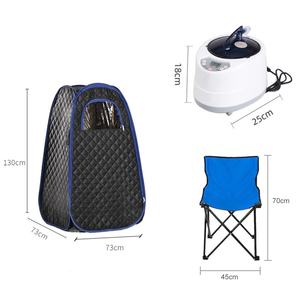 VIGFIT ポータブル折りたたみ式スチームサウナ ポリエステル繊維製 73x73x130cm 全身ホームリラクゼーション用 - Product Image 5