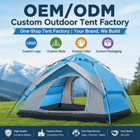 Tente de camping 4 personnes, automatique, haute qualité, portable, pliable, pop-up, Oxford, trois saisons
