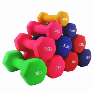 Coloré Mat <span class=keywords><strong>Hexagone</strong></span> Ensemble D'haltères De Gym Équipement De Conditionnement Physique Givré Portatif Dip Haltère - Product Image 6