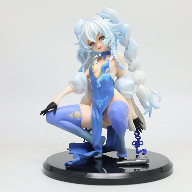 Girls Frontline Lusheng Mei 1/7 Scale PVC Crouching-Position Figure Game-Themed Beautiful Girl Model Display Boxed Figure