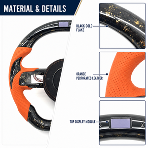 Volante de Fibra de Carbono Forjado Personalizado a <span class=keywords><strong>Precio</strong></span> de Fábrica CCExcellent para <span class=keywords><strong>Ford</strong></span> <span class=keywords><strong>Mustang</strong></span> S550 2018-2020, Volante con LED - Product Image 2