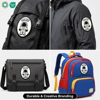 Patch en caoutchouc PVC 3D personnalisé, souple, tactique, en forme de bouclier, avec fixation Velcro ou à coudre pour uniforme, gilet, sac à dos