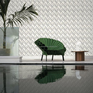 ผนังตกแต่งด้วยอิฐคอนกรีต UHPC แบบ 3 มิติ สำหรับร้านค้า บ้าน โรงแรม ตกแต่งภายในและภายนอก Super BV ขนาด 280*280*15 มม. - Product Image 1