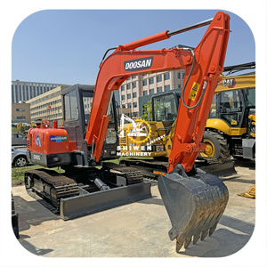 รถขุดขนาดเล็กมือสอง Doosan รุ่น DH55 ราคาถูก พร้อมบุ้งกี๋ใหม่ รถขุดตีนตะขาบมือสอง DH55 DH60 DH70 พร้อมใบรับรอง CE EPA - Product Image 1