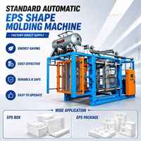 Machine de moulage automatique standard pour boîtes en mousse de polystyrène, contrôle PLC, fabrication de boîtes en mousse de polystyrène, écologique, économie d'énergie, meilleur prix