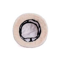 Vente en gros Chapeau seau en fourrure de créateur populaire multicolore pliable personnalisé serviette en tissu à poils longs pour adultes