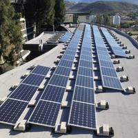 Sistema de Paneles Solares con Base de Aluminio Certificado por TUV, Soportes de Plástico para Paneles Solares en Terreno Plano