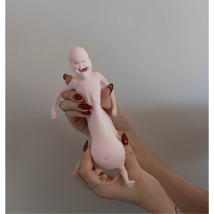 Hot Sale Rene's Bald Head Quirky Figurine Funny <b>Mini</b> Statue Home <b>Desk</b> Decor Creative Stress Relief Fidget Toy Silicone 5 7 Years - Product Image 5