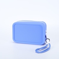 Trousse de Maquillage de Voyage Étanche Pro Zinger à Poignée Souple, Étui de Rangement Cosmétique en Silicone 7 Couleurs Toutes Saisons