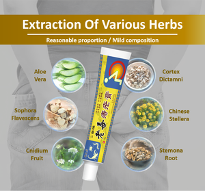 Crème antibactérienne pour hémorroïdes Bangfuke avec des herbes 100% naturelles, formule non toxique pour soulager les saignements anaux - Product Image 6