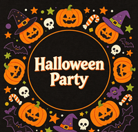 Drapeau publicitaire d'Halloween 3x5 pieds en gros, avec logo personnalisé et image d'horreur, bannière de décoration d'Halloween pour devanture de magasin et vitrine