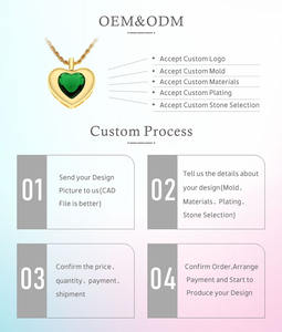 Collier pendentif cœur délicat en zircon cubique entièrement pavé, plaqué or 18 carats, pour femme, en stock, idéal comme cadeau - Product Image 5