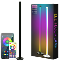 Lámpara de Pie Howlighting RGB con Efecto Mágico de Color, Lámpara Eléctrica para Competencia, Sala de Estar, Dormitorio, Esquina, Ambiente Musical, Lámpara de Pie Combinable