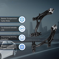 Bras de suspension inférieur avant avec rotule, biellettes de barre stabilisatrice, crémaillères intérieures et extérieures, soufflets de crémaillère, kit de direction pour Honda Civic 2016-2021