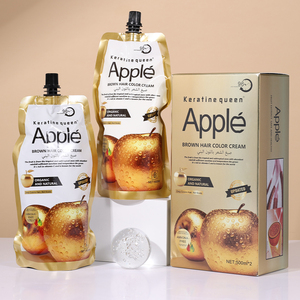 Tinta per Capelli Marrone Mela Semipermanente Senza Ammoniaca, Crema Colorante Organica Naturale per Uso Professionale e Domestico - Product Image 3