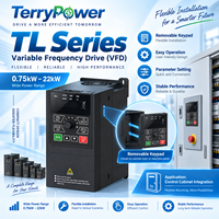 Penggerak AC Tiga Fasa Tugas Berat 380V 0.75 hingga 37kW Inverter Frekuensi Output 0.5Hz Torsi Tinggi untuk Motor Industri