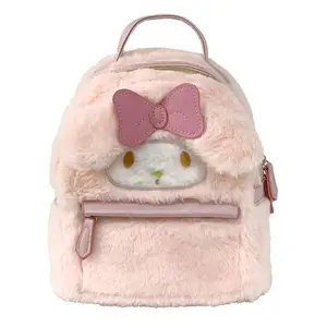 Hot Selling Cute Plush Stuffed backpack My Melody Girl Handbag Gift Melody Plush Travel Bag