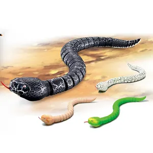 QS mainan elektrik anak-anak topeng anak lucu hadiah baru RC hewan Infrared pengendali jarak jauh ular telur mainan ular ular ular ular ular