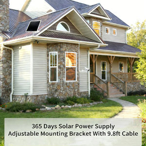 Panneau solaire extérieur durable 6W IBC, étanche IP66, réglable à 360°, double port USB-C/Micro, chargeur, alimentation de secours étendue - Product Image 6