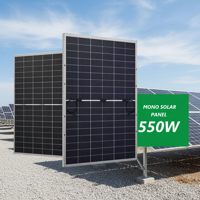 High Efficiency Half Cell Topcon Paneles Solares 550w-600w N-type Mono Solar Modules for Residential Backup Power