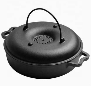 <span class=keywords><strong>Sartén</strong></span> de batata asada ecológica de hierro fundido, <span class=keywords><strong>sartén</strong></span> de batata asada multifunción con asas, horno de <span class=keywords><strong>castañas</strong></span> de patata de maíz - Product Image 2