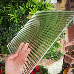 Customized Striped Embossed Multi-color Gradient Tempered <strong>Glass</strong> Screen Partition <strong>Panels</strong> - Product Image 4