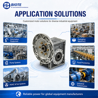 Réducteur de vitesse à vis sans fin NMRV personnalisable ODM BIOTE NMRV110-150 1500 tr/min B5 7,5 kW 5 CV pour moteur électrique