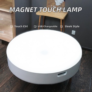 Hot Selling Rechargeable <b>LED</b> Portable Night <b>Light</b> Magnet Touch Control ABS <b>Mini</b> Design Style for Home Outside Hallway - Product Image 3