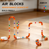 Kit de Construction Électronique STEM Air Power pour Enfants : Blocs de Construction, Circuit de Tuyaux, Aide à l'Apprentissage Scientifique et Cadeau
