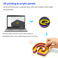 Imprimante 3D de lettres Mingda AD-F6 Pro FDM grande taille 6 couleurs pour extérieur, imprimante de logos 3D, imprimante de lettres 3D