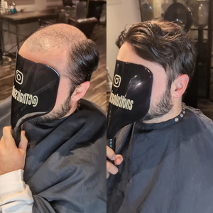 วิกผมผู้ชาย Newtimes Hair HS7 แบบระบายอากาศได้ดี ผลิตจากผมแท้ พร้อมฐานลูกไม้ฝรั่งเศส - Product Image 6
