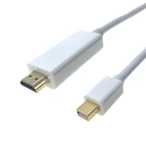 Fornecedor de fábrica personalizado oem thunderbolt, 3m, 1080p, mini porta de exibição para hdmi, cabo de conexão hd