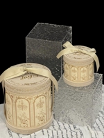Retro-Kronleuchter-Design Zylindrische Hochwertige Geschenkbox aus Recyclingmaterialien mit Matter Laminierung und Prägung für Süßigkeiten und Pralinen