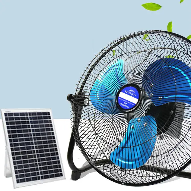 Sıcak satış güneş şarj masa fanı güneş enerjisi güç pil taşınabilir şarj edilebilir yer vantilatörü