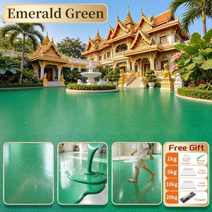 Pintura Epoxi para Pisos Autonivelante con Arena de Colores, Pintura con Efecto Mármol, Pinturas para Pisos para Interiores y Exteriores, Pintura para Casas - Product Image 4
