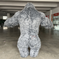 Commercial 2m 2.6m 3m Ape Gonflable Rose Gorille Mascotte Costume Personnalisé Anime Cosplay Mascotte Adultes Unisexe King Kong Halloween