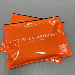 PVC đầy đủ màu sắc quần áo nhựa túi tùy chỉnh sản phẩm dây kéo bao bì túi với logo dày <span class=keywords><strong>Ziplock</strong></span> túi để đóng gói đồ bơi - Product Image 4