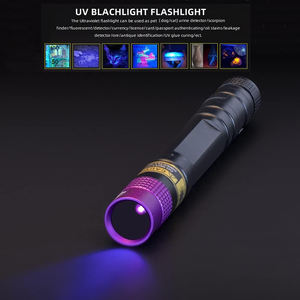 Détecteur d'urine de poche pour animaux de compagnie et colle UV durcissant 365nm LED lumière noire lampe de poche extérieure miroir noir Ultra violet lampes torches - Product Image 4