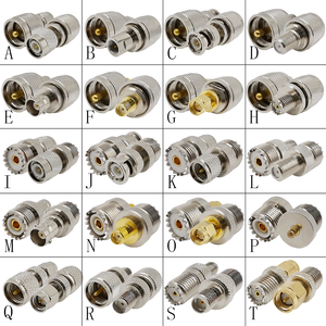 Adaptador Convertidor de Conector Coaxial RF Recto de 1 Pieza, UHF SO-239 PL-259 Macho Hembra a F/TNC/BNC/SMA/MCX/FME/Mini UHF - Product Image 6