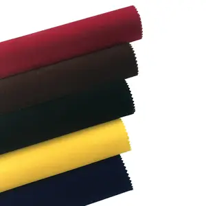 Atacado de fábrica multicolorido pode personalizar tecido flocado de proteção ambiental, processamento têxtil macio e durável