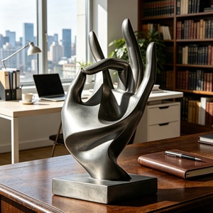 Escultura de Mano en Forma de BZY <span class=keywords><strong>OK</strong></span>, Tamaño Personalizable, Versión para Exteriores o de Mesa, Perfecta para Decoración del Hogar, Estatua de Resina - Product Image 4