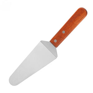 Spatule triangulaire à manche en bois, outil de pâtisserie, spatule à pizza, spatule à fromage, spatule triangulaire - Product Image 1