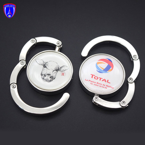 Bán Buôn Túi Móc Áo Gương Biểu Tượng Tùy Chỉnh Lady Purse <span class=keywords><strong>Hook</strong></span> <span class=keywords><strong>Bag</strong></span> <span class=keywords><strong>Hanger</strong></span> Có Thể Gập Lại Nhà Hàng Bảng Túi Xách Chủ Cho Quà Tặng Giáng Sinh - Product Image 5